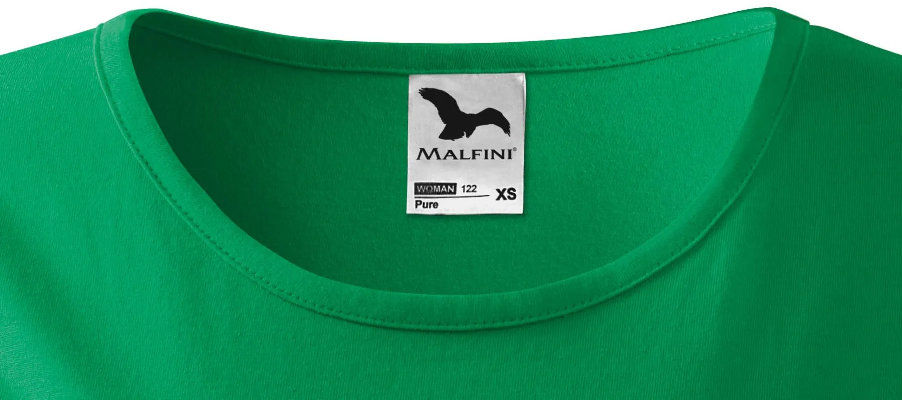 Дамска тениска с много къс ръкав - Класическо кръгло деколте