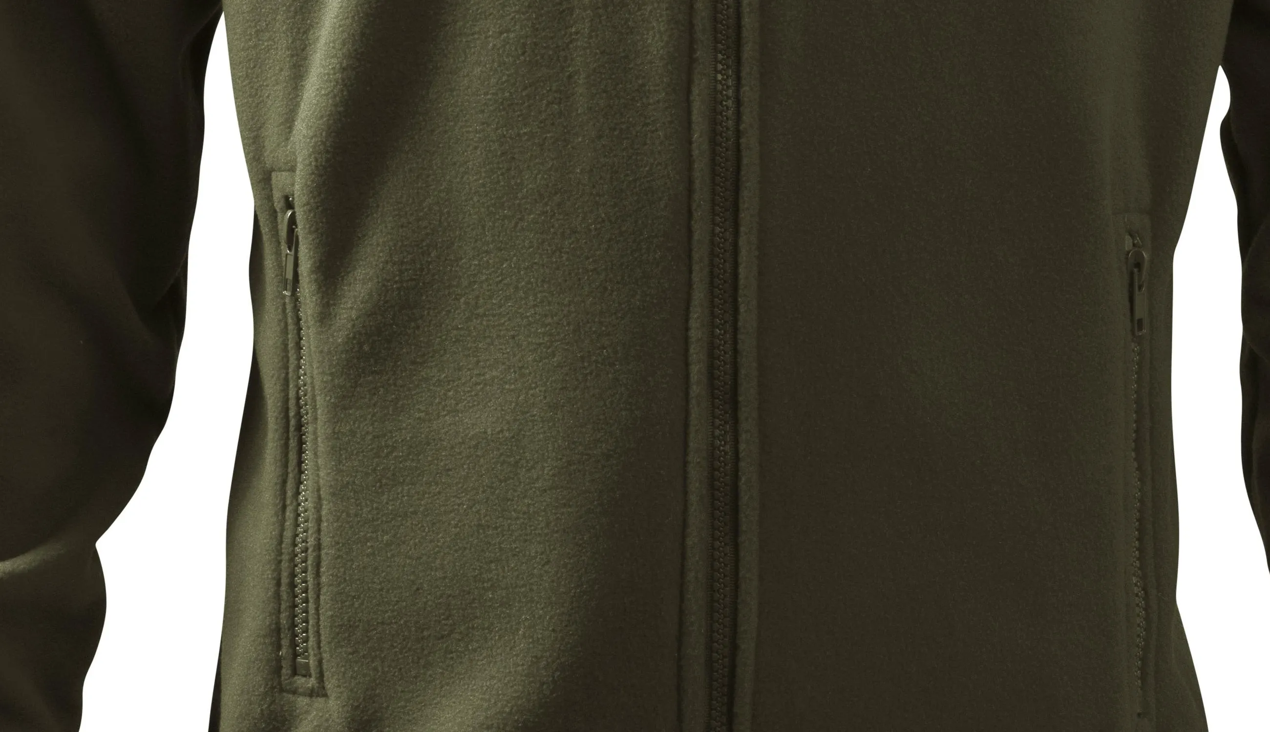 Мъжко яке от полар - Практични джобове с цип