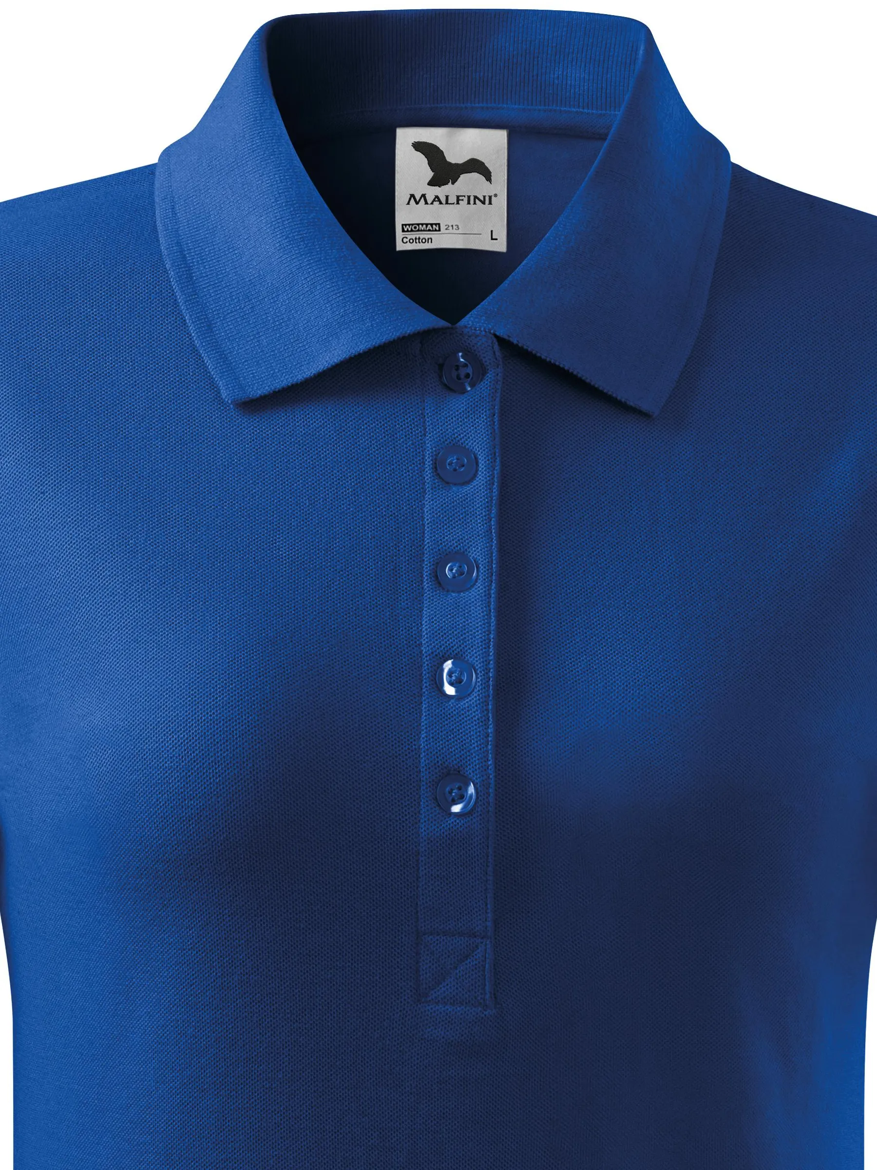 Дамска проста риза поло - Закопчаване с 5 копчета