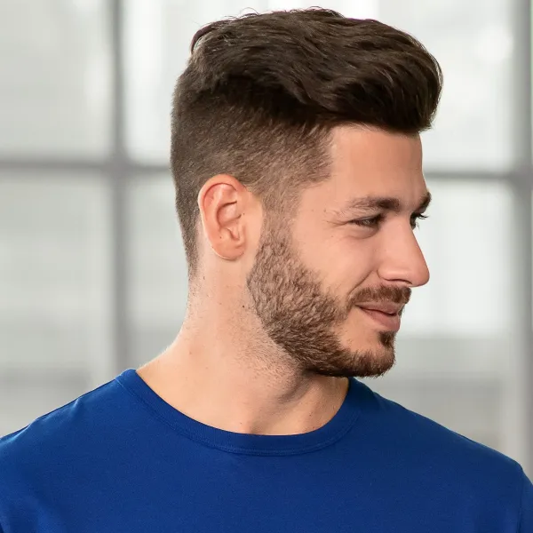 Издръжлива мъжка тениска - Класическо кръгло деколте