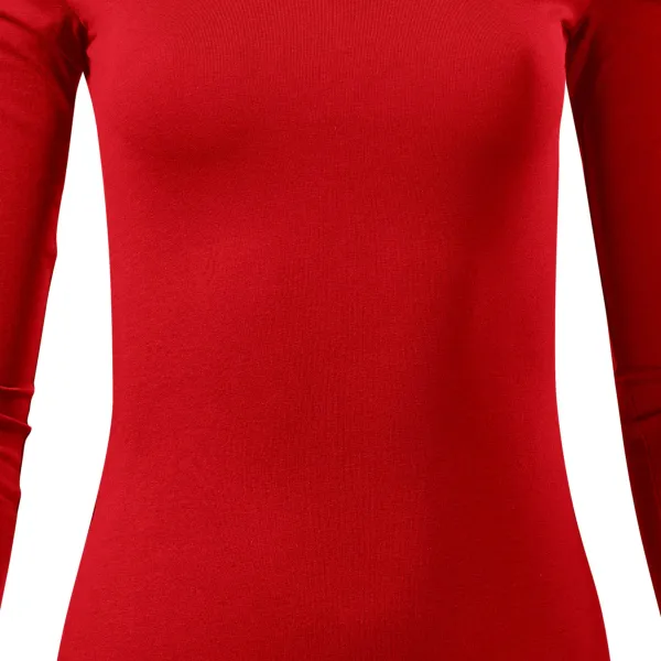 Дамска тениска с дълъг ръкав - Леко вталена кройка