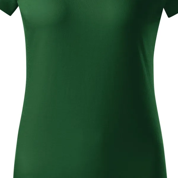 Дамска проста тениска - Леко заострена кройка