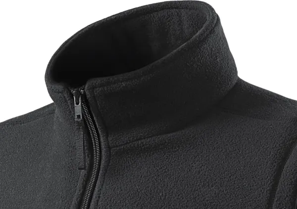 Класическа жилетка от полар - Повдигната яка за предпазване от студ на врата