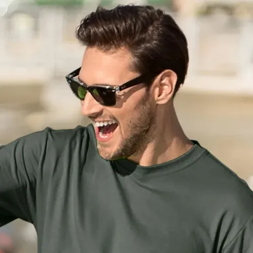 Мъжка класическа тениска - Класическо кръгло деколте