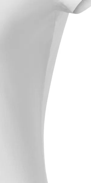 Дамска приталена тениска с V-образно деколте - Разкроена със странични шевове