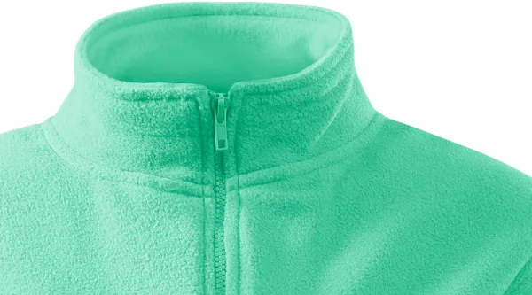 Дамско яке от полар - Закопчаване с цип до брадичката