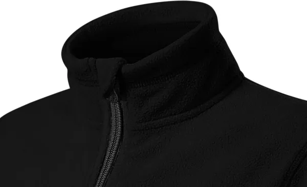 Детско поларено контрастно яке - Повдигната яка за предпазване от студ на врата