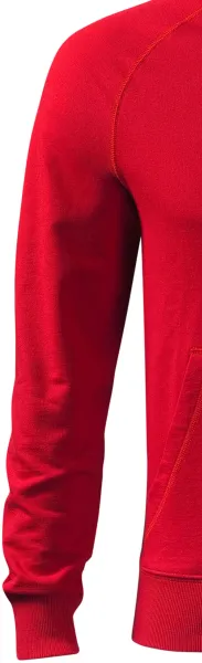 Мъжки контрастен суичър с качулка - Класически дълги ръкави