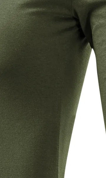 Дамска тениска с дълъг ръкав - Разкроена със странични шевове