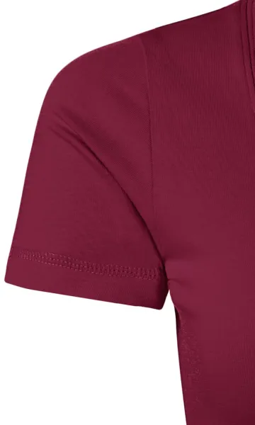 Дамска тениска с декоративни шевове - Къси вталени ръкави