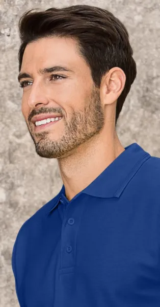 Мъжка свободна риза поло - Закопчаване с 3 копчета