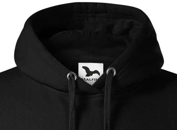 Мъжки суичър с качулка без цип - Качулка с връзки за стягане