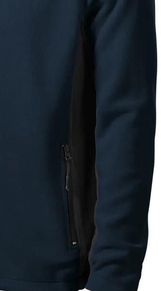 Мъжко яке от полар в контраст - Тъмни контрастни детайли