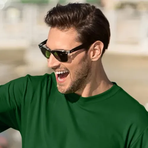 Мъжка класическа тениска - Класическо кръгло деколте