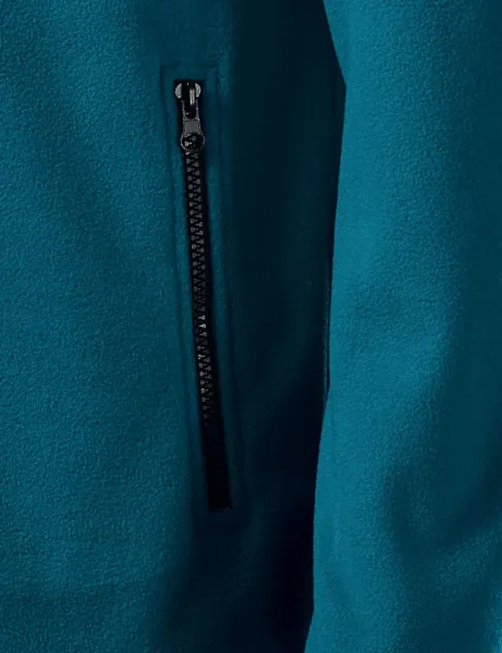 Топло унисекс яке от полар - Практични джобове с цип