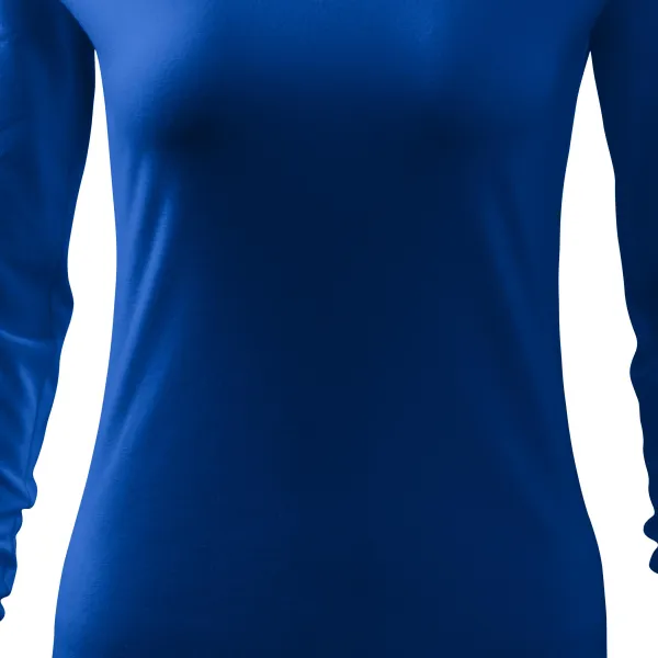 Дамска прилепнала тениска, V-образно деколте - Леко заострена кройка