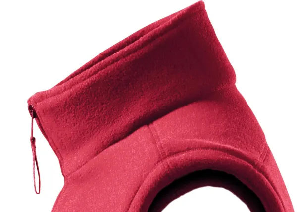 Класическа жилетка от полар - Повдигната яка за предпазване от студ на врата