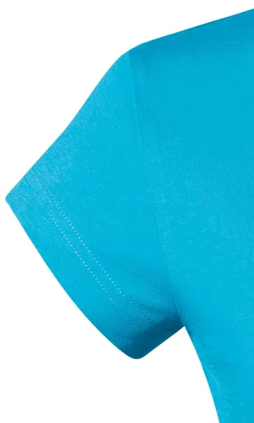 Дамска приталена тениска с V-образно деколте - Много къси ръкави