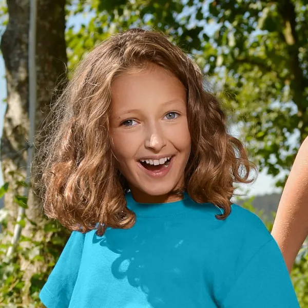 Детска семпла тениска - Класическо кръгло деколте