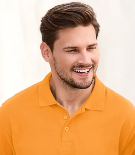 Мъжка елегантна поло риза - Закопчаване с 3 копчета