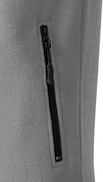 Контрастна жилетка от полар - Практични джобове с цип