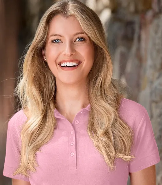 Дамска елегантна поло риза - Закопчаване с 5 копчета