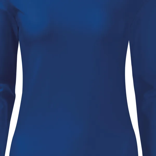 Дамска прилепнала тениска с дълъг ръкав - Леко заострена кройка