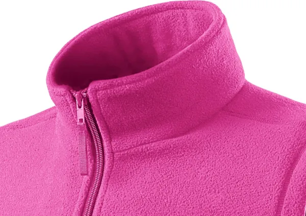 Класическа жилетка от полар - Повдигната яка за предпазване от студ на врата