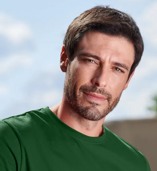 Мъжка семпла тениска - Класическо кръгло деколте