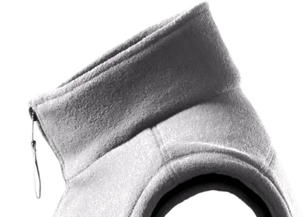 Класическа жилетка от полар - Повдигната яка за предпазване от студ на врата