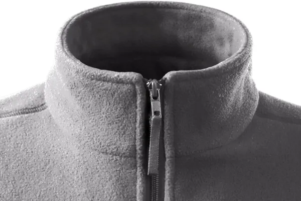Класическа жилетка от полар - Закопчаване с цип до брадичката