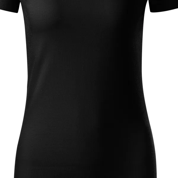 Дамска тениска от органичен памук - Леко заострена кройка