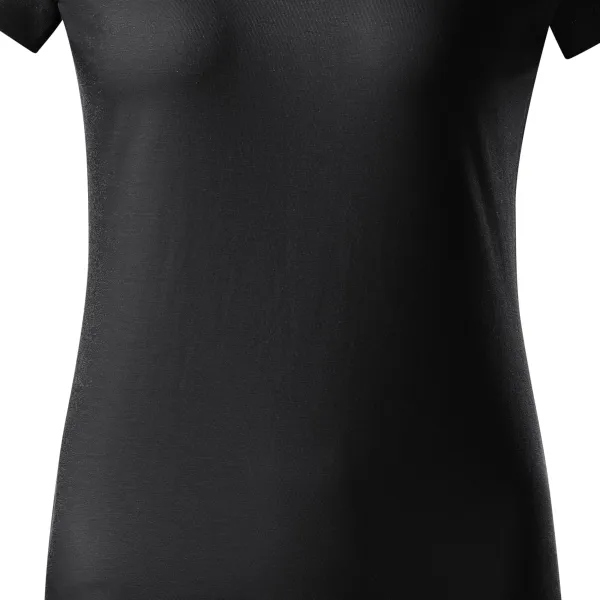 Дамска проста тениска - Леко заострена кройка