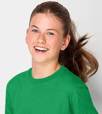 Детска лека тениска - Класическо кръгло деколте