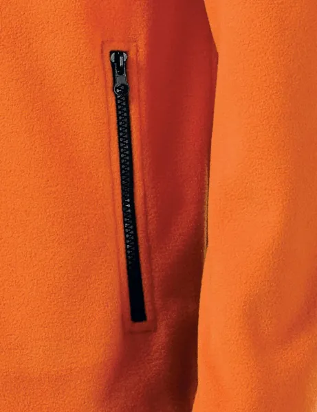 Топло унисекс яке от полар - Практични джобове с цип