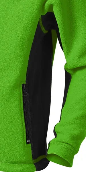 Детско поларено контрастно яке - Тъмни контрастни детайли