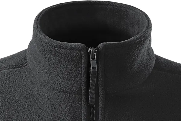 Класическа жилетка от полар - Закопчаване с цип до брадичката
