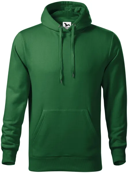 Мъжки суичър с качулка без цип - Свободна кройка със странични шевове