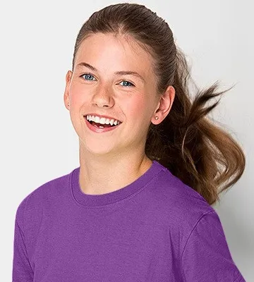 Детска лека тениска - Класическо кръгло деколте