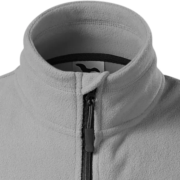 Контрастна жилетка от полар - Закопчаване с цип до брадичката