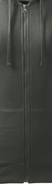 Дамски суичър с качулка - Цип в цвета на суитшърта