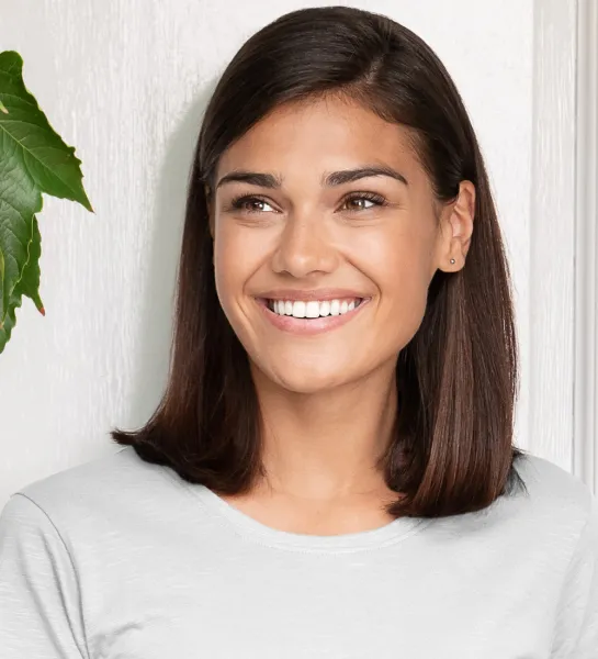 Дамска тениска, текстуриран органичен памук - Класическо кръгло деколте