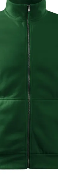 Изчистен мъжки суичър без качулка - Метален цип