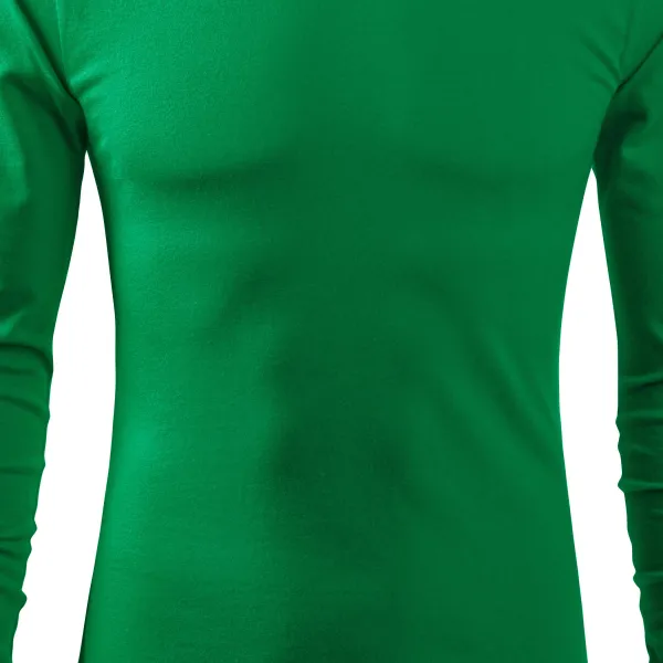 Мъжка тениска с дълъг ръкав - Леко вталена кройка