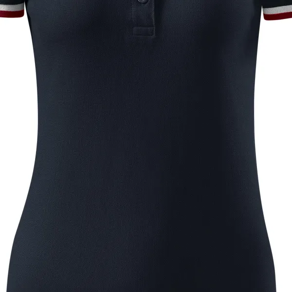 Дамска риза поло с яка нагоре - Леко заострена кройка