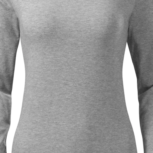 Дамска прилепнала тениска с дълъг ръкав - Леко заострена кройка