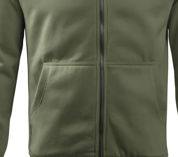 Изчистен мъжки суичър без качулка - Свободна кройка със странични шевове