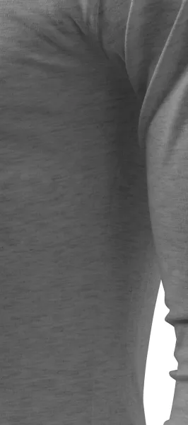 Мъжка тениска с дълъг ръкав - Разкроена със странични шевове