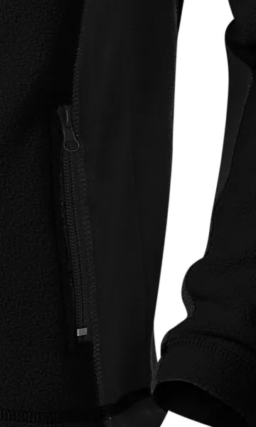 Детско поларено контрастно яке - Практични джобове с цип