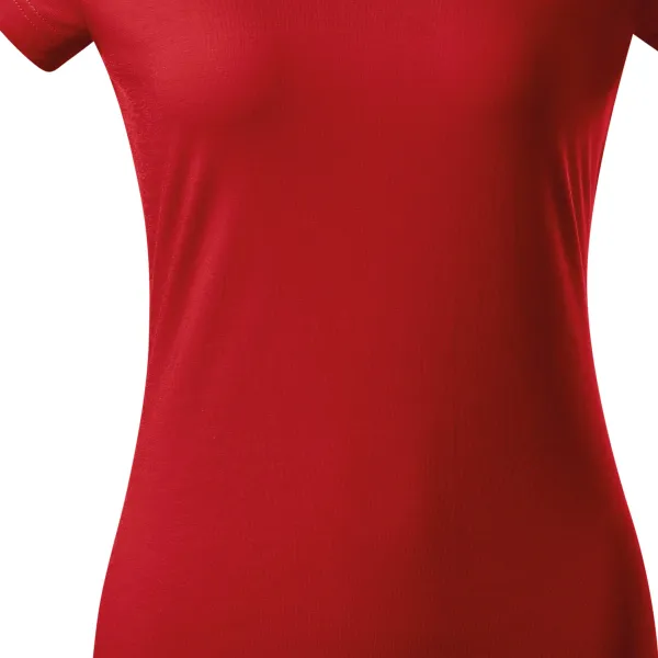 Дамска приталена тениска с V-образно деколте - Леко заострена кройка